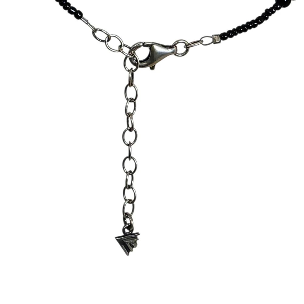 SILPADA 925 Sterling Silver Brass Pearl Shell Double Teardrop Pendant Necklace